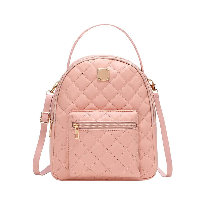 realaiot  Mini Small Simple Bag, Multi-Function Casual Ladies Backpack (9.84*8.26*2.95) Inch