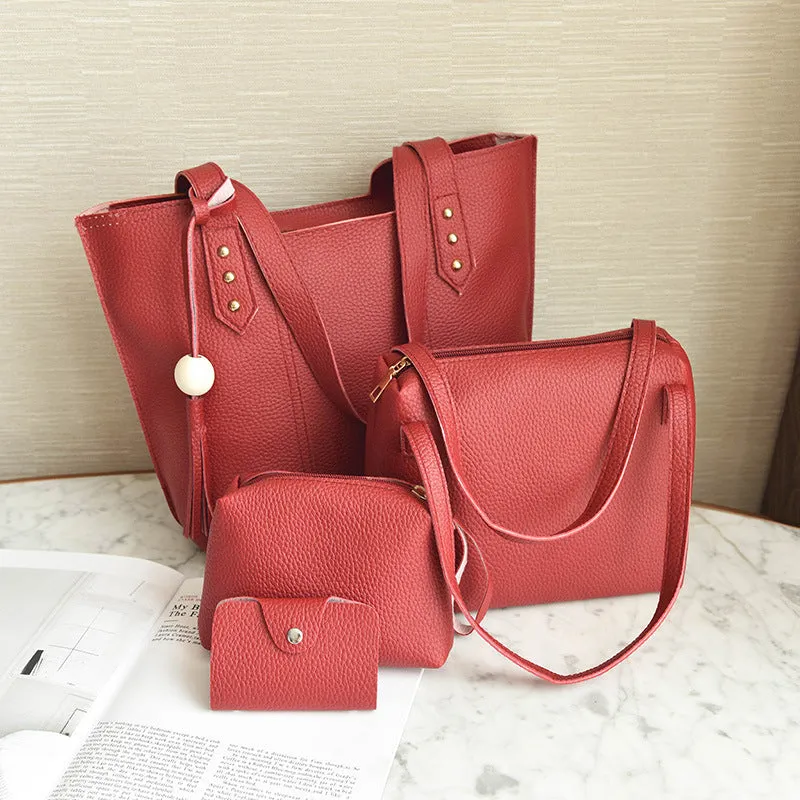 Shoulder four-piece handbags