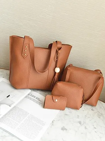 Shoulder four-piece handbags