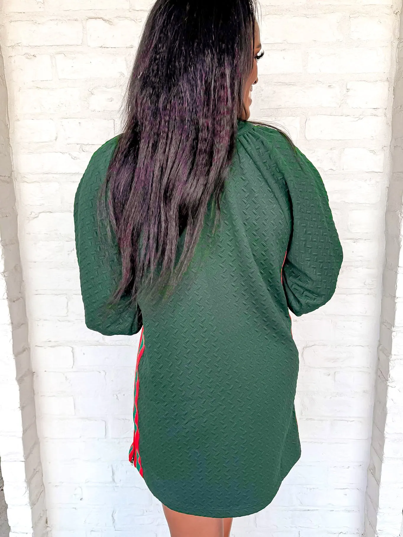 Sleek Outing Dress Green