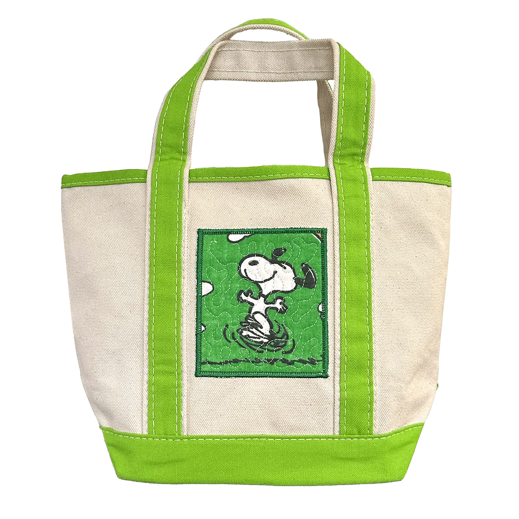 Snoopy mini Tote Lime