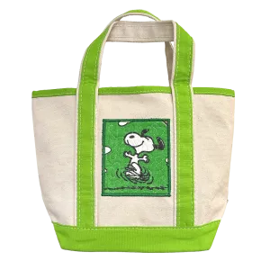 Snoopy mini Tote Lime