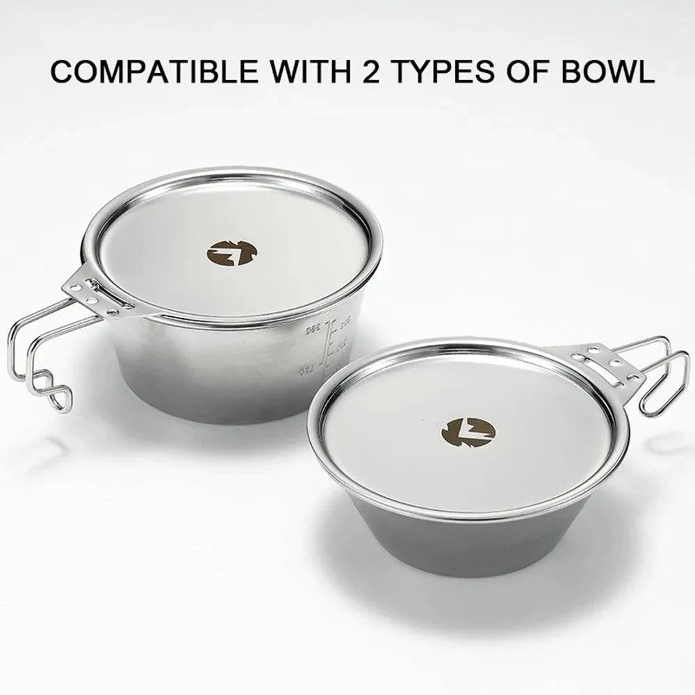 Stainless Steel Camping Sierra Cup Lightweight Compact Camping Pot Hiking Coffee Mug Bowl Cup for Outdoor Hiking Picnic 2021 New