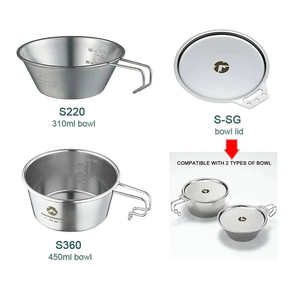 Stainless Steel Camping Sierra Cup Lightweight Compact Camping Pot Hiking Coffee Mug Bowl Cup for Outdoor Hiking Picnic 2021 New