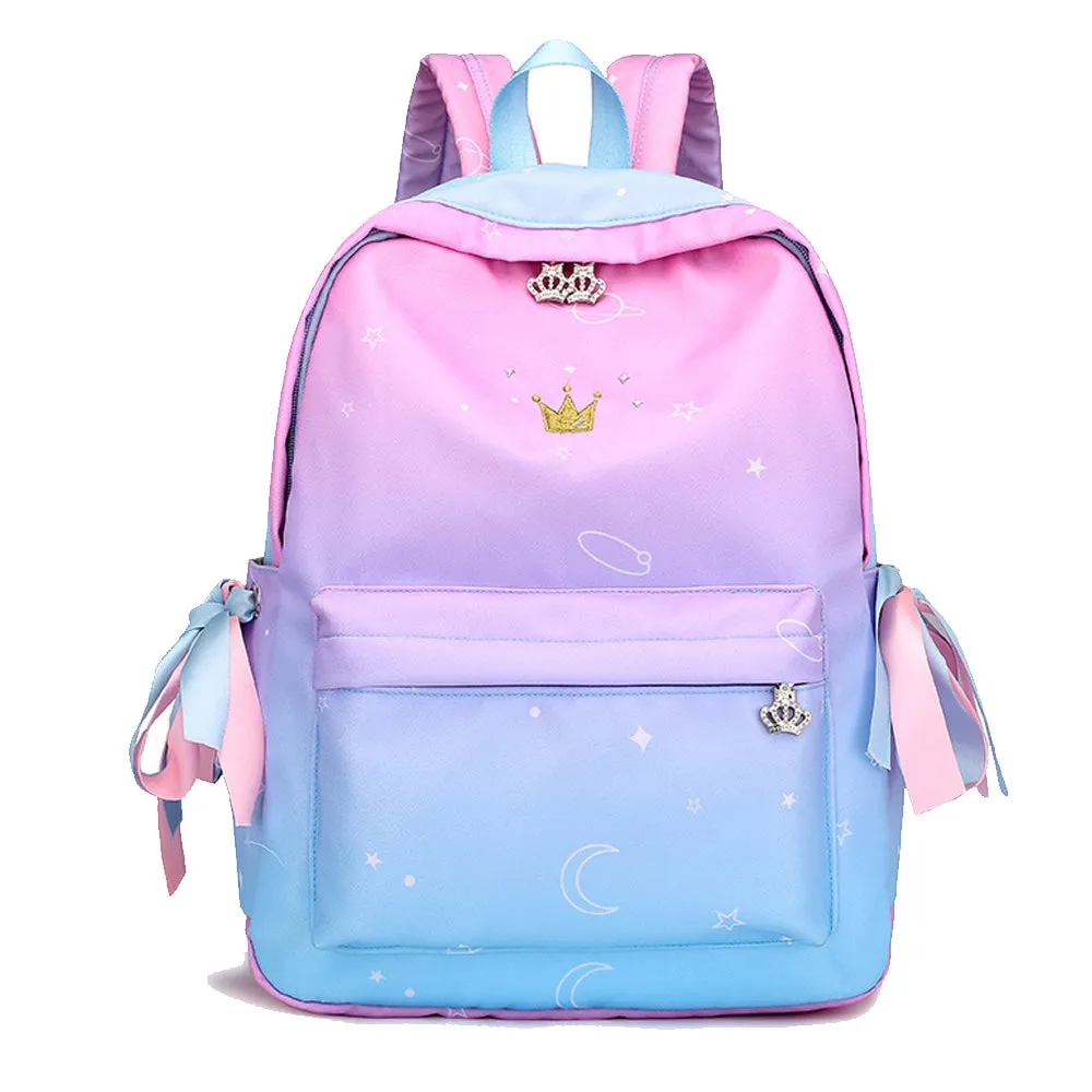 Stylish Back to School Backpack Bookbag for Girls Lightweight Travel Daypack Top Level