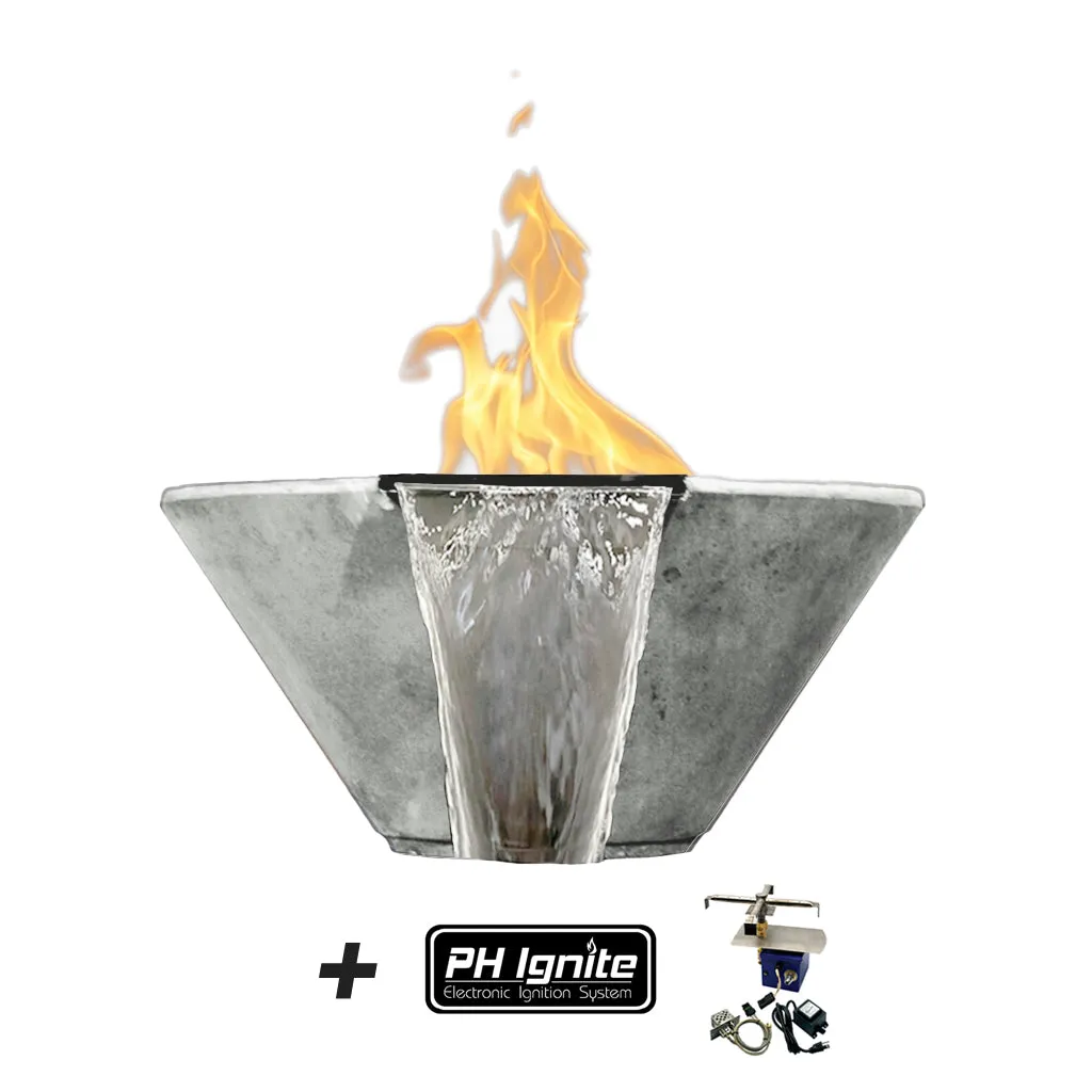 Verona Fire/Water Bowl - Gas Fire Feature