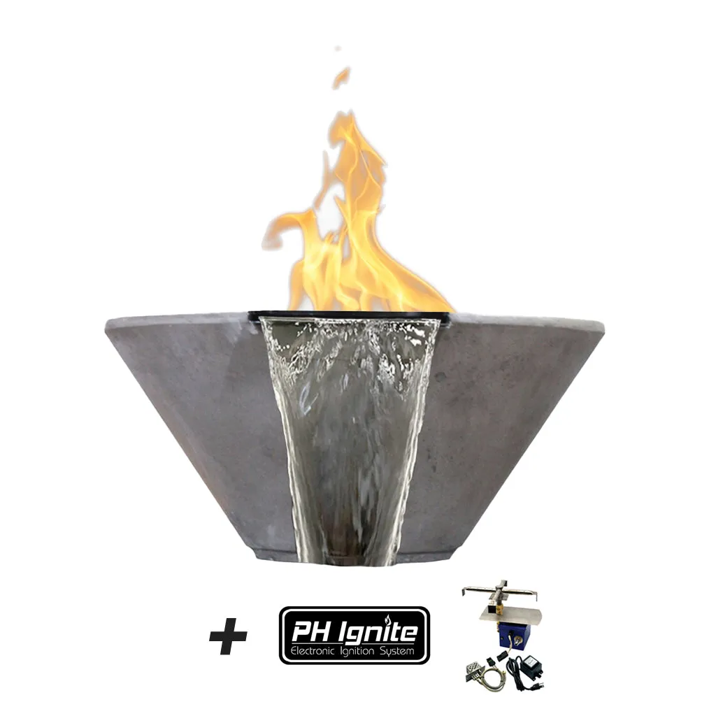 Verona Fire/Water Bowl - Gas Fire Feature