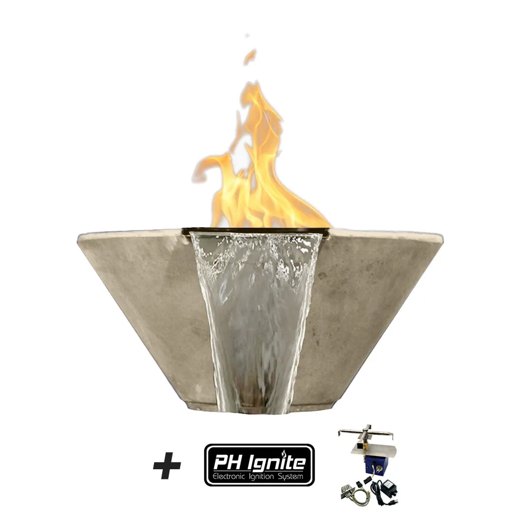 Verona Fire/Water Bowl - Gas Fire Feature