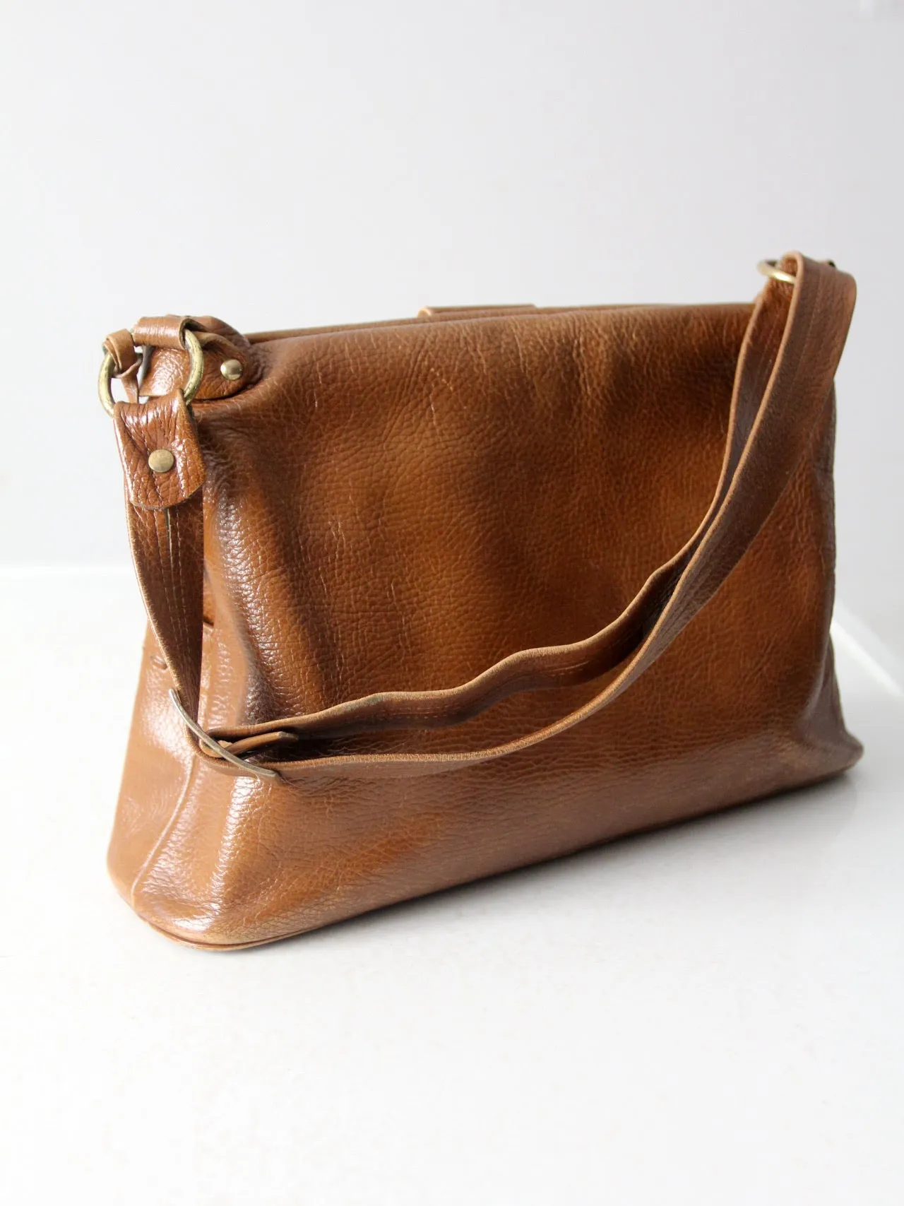 vintage Justin leather shoulder bag