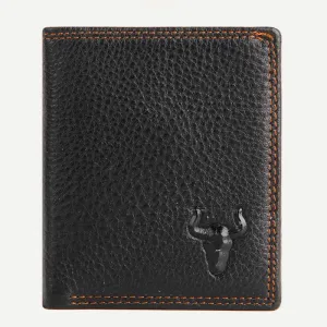 Wallet for Men Mini Cash Holder Genuine Leather Multi-Slot Purse