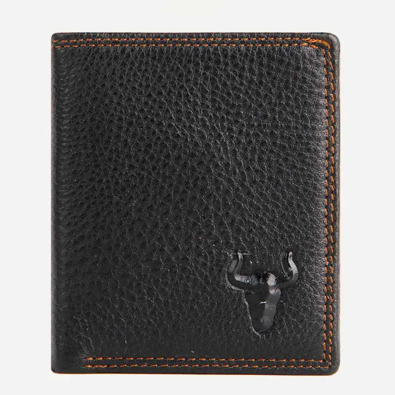 Wallet for Men Mini Cash Holder Genuine Leather Multi-Slot Purse