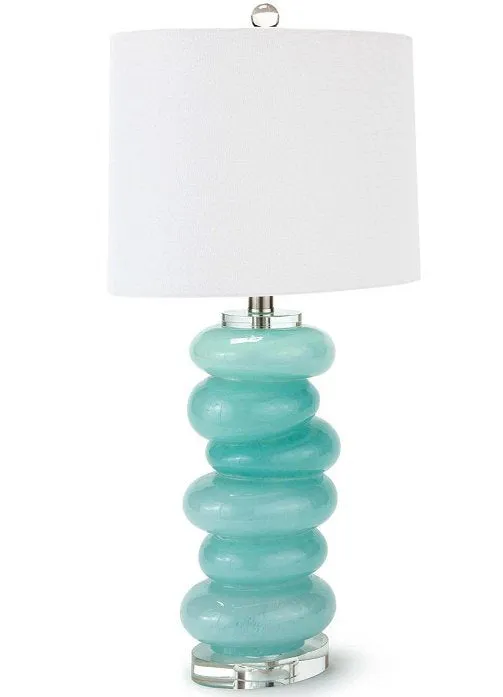 Water Pebbles Glass Table Lamp