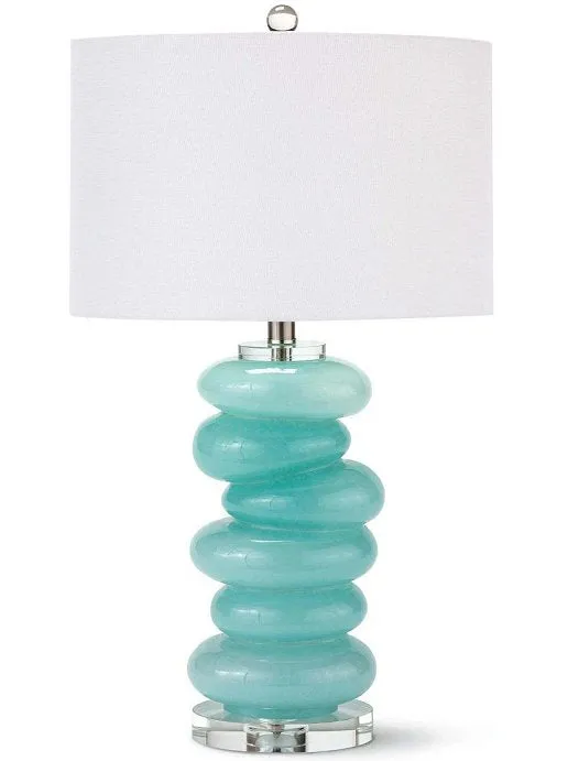 Water Pebbles Glass Table Lamp