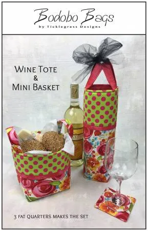 Wine Tote & Mini Basket Pattern