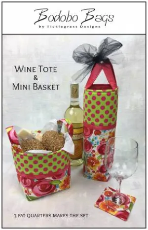 Wine Tote & Mini Basket Pattern