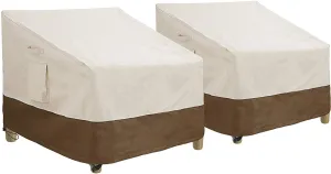 ZENY™ Pack of 2 Patio Chair Covers, Deep Seat Lounge Covers, 600D Waterproof Outdoor Furniture Covers (38" L x 32.8" D x 29" H)